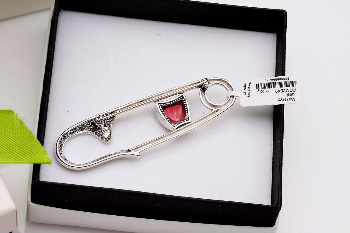 Srebrna broszka RDM2849 - Markazyty